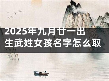 2025年九月廿一出生武姓女孩名字怎么取