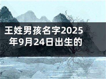 王姓男孩名字2025年9月24日出生的