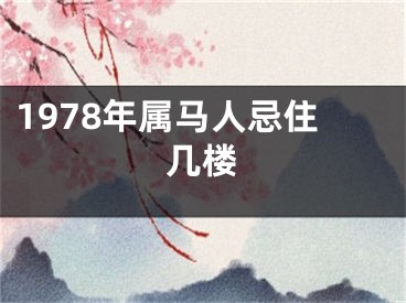1978年属马人忌住几楼