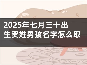 2025年七月三十出生贺姓男孩名字怎么取