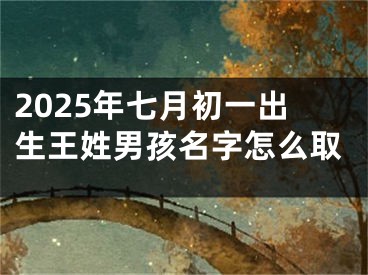 2025年七月初一出生王姓男孩名字怎么取