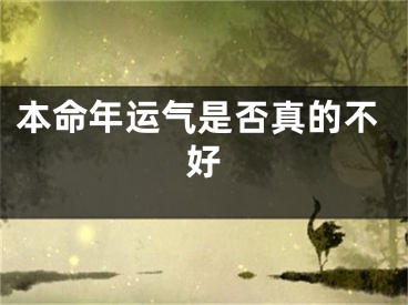 本命年运气是否真的不好