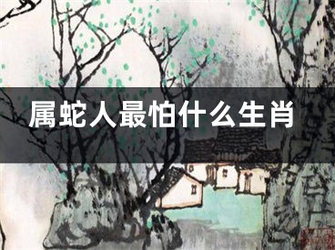 属蛇人最怕什么生肖