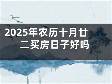 2025年农历十月廿二买房日子好吗