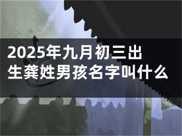 2025年九月初三出生龚姓男孩名字叫什么