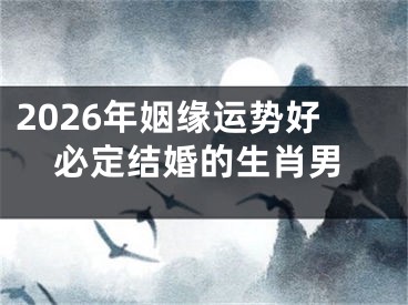 2026年姻缘运势好必定结婚的生肖男