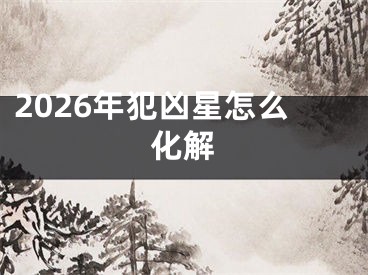 2026年犯凶星怎么化解