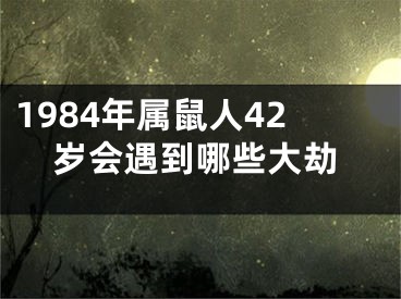 1984年属鼠人42岁会遇到哪些大劫