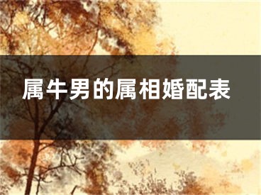 属牛男的属相婚配表