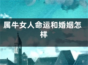 属牛女人命运和婚姻怎样