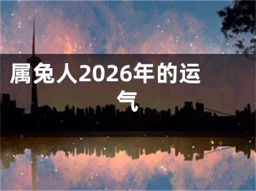 属兔人2026年的运气