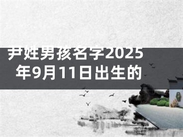 尹姓男孩名字2025年9月11日出生的