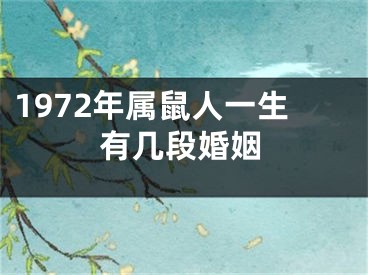1972年属鼠人一生有几段婚姻