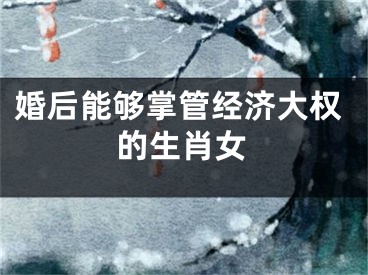 婚后能够掌管经济大权的生肖女