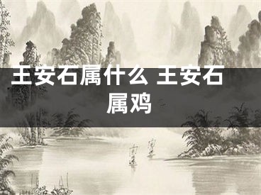 王安石属什么 王安石属鸡