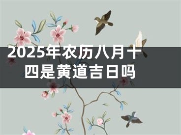 2025年农历八月十四是黄道吉日吗 