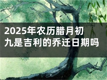 2025年农历腊月初九是吉利的乔迁日期吗