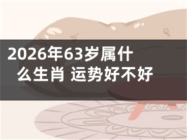 2026年63岁属什么生肖 运势好不好