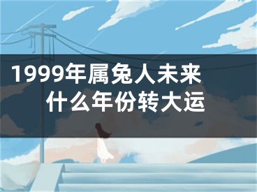 1999年属兔人未来什么年份转大运