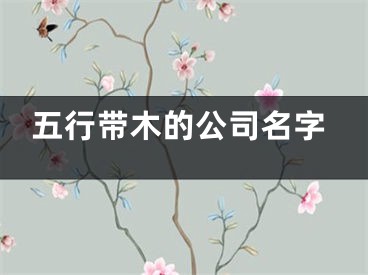五行带木的公司名字