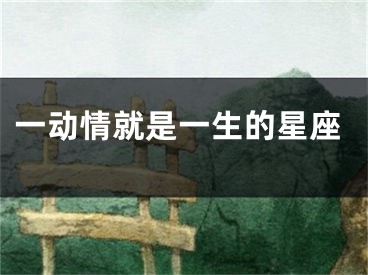 一动情就是一生的星座