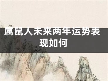 属鼠人未来两年运势表现如何