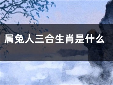 属兔人三合生肖是什么