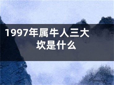 1997年属牛人三大坎是什么