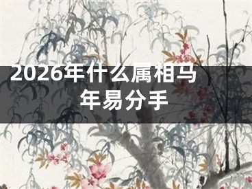 2026年什么属相马年易分手