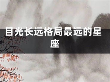 目光长远格局最远的星座