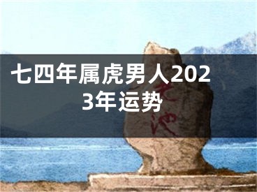 七四年属虎男人2023年运势