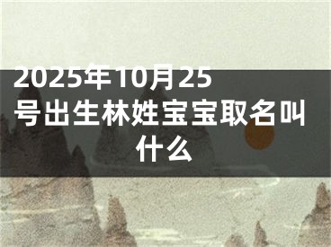 2025年10月25号出生林姓宝宝取名叫什么