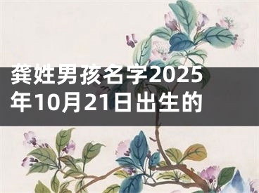 龚姓男孩名字2025年10月21日出生的