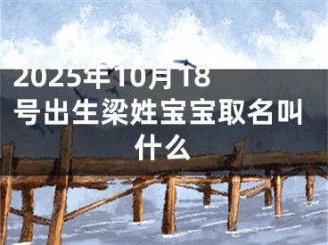 2025年10月18号出生梁姓宝宝取名叫什么