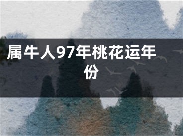 属牛人97年桃花运年份