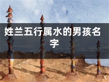 姓兰五行属水的男孩名字