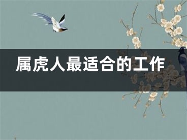 属虎人最适合的工作