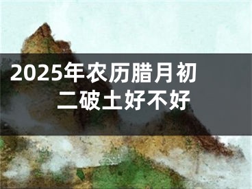 2025年农历腊月初二破土好不好