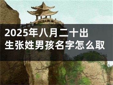2025年八月二十出生张姓男孩名字怎么取