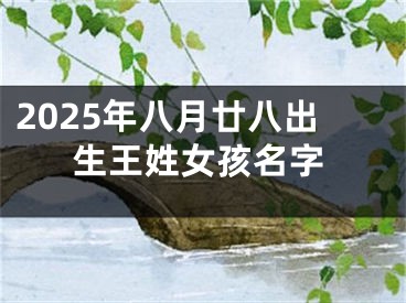 2025年八月廿八出生王姓女孩名字