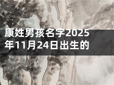 康姓男孩名字2025年11月24日出生的