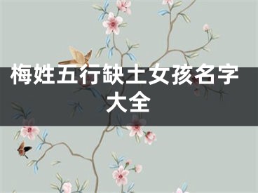 梅姓五行缺土女孩名字大全