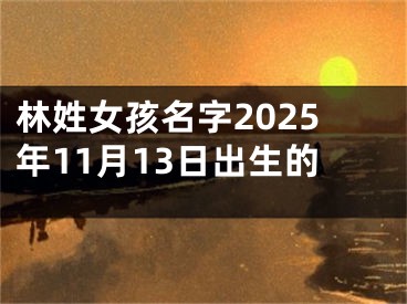 林姓女孩名字2025年11月13日出生的