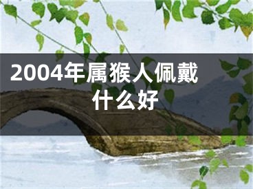 2004年属猴人佩戴什么好