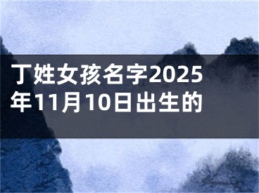 丁姓女孩名字2025年11月10日出生的