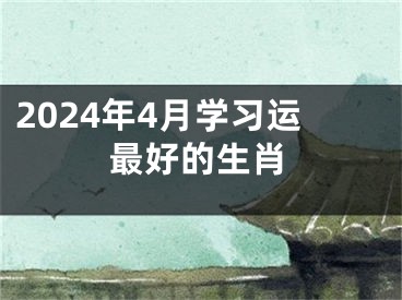 2024年4月学习运最好的生肖