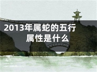 2013年属蛇的五行属性是什么