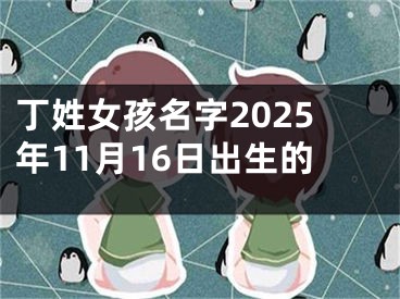 丁姓女孩名字2025年11月16日出生的