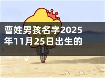 曹姓男孩名字2025年11月25日出生的