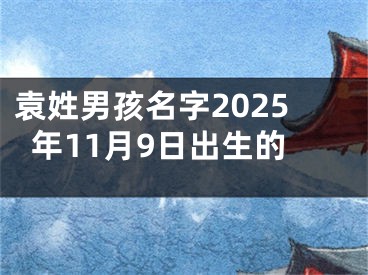 袁姓男孩名字2025年11月9日出生的